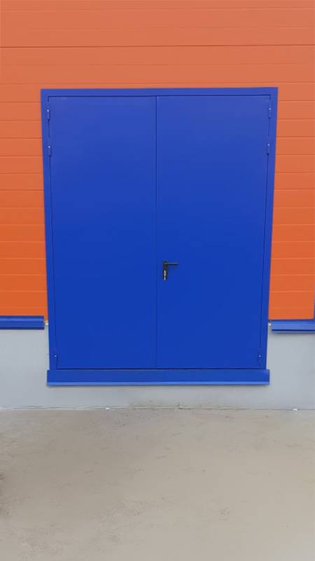 Двупольная дверь, вид с улицы Двупольная дверь, вид с улицы